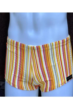 Online Orange Stripe Squarecut Square Cuts
