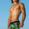 Discount Rainforest Retro Lycra Swimmer Swim Trunks