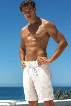 Clearance Resort Linen Shorts Workout + Linen