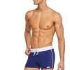 Clearance Retro Lycra Swimmer - Navy Swim Trunks