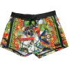 Fashion St. Tropez Retro Lycra Swimmer Swim Trunks