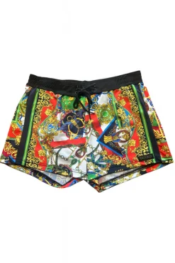 Fashion St. Tropez Retro Lycra Swimmer Swim Trunks