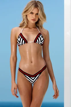 New Stripe Malibu Triangle Top Women Malibu Collection