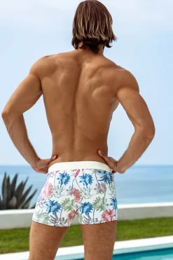 Outlet Tahiti Retro Lycra Swimmer Swim Trunks