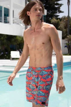Sale Tropical Fish Pull-on Trunks Board Shorts