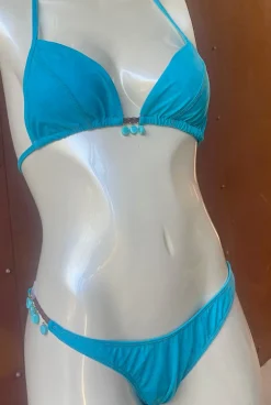 Sale Turquoise Suede BikinI Women Suede Collection